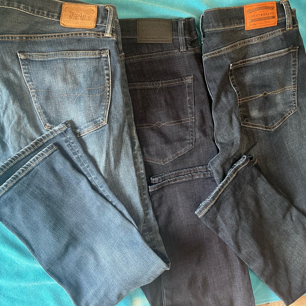Men’s jeans 3 pairs Lucky and polo